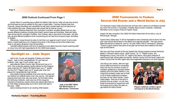Newsletter Template 1 - Pages 2 and 3